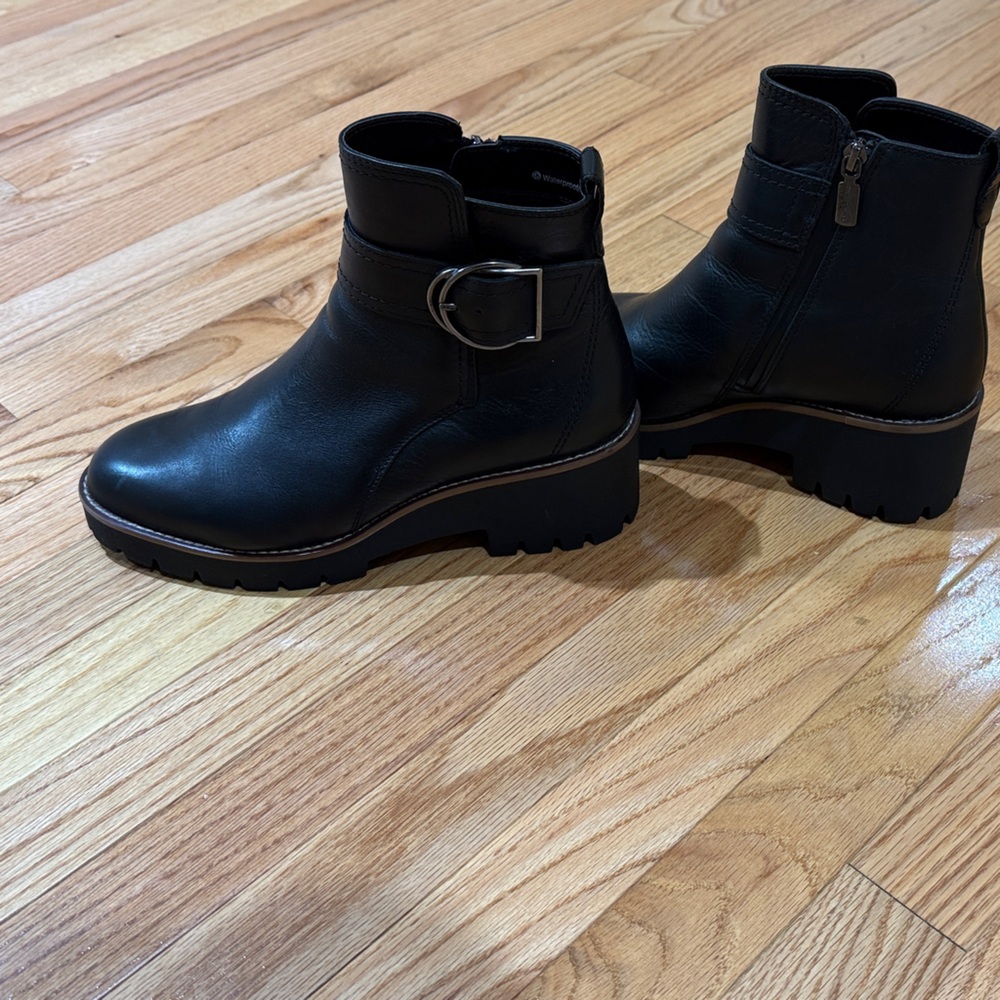 Blondo Black Ankle Boots with Buckle
